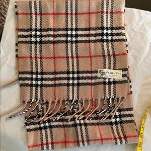 Pashmina Checkered Wool Scarf
